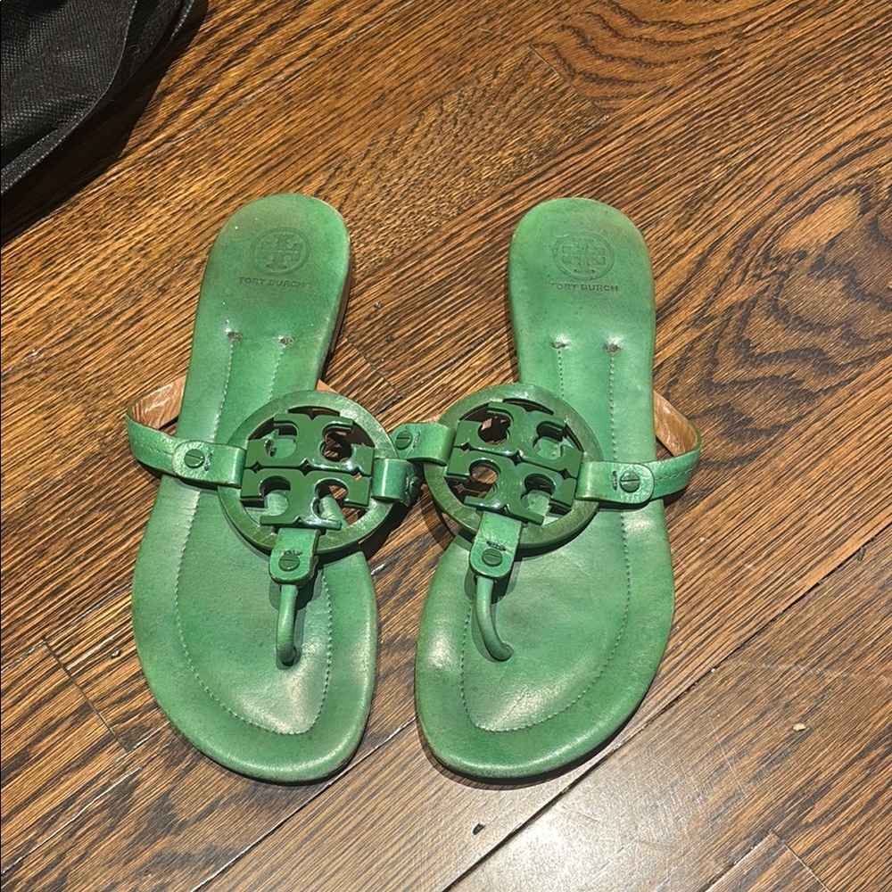 Tory Burch Green Sandals